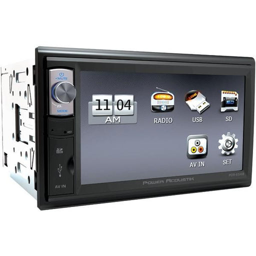 POWER ACOUSTIK PDR_654B 6.5" Double-DIN In-Dash Multimedia Receiver (With Bluetooth(R))