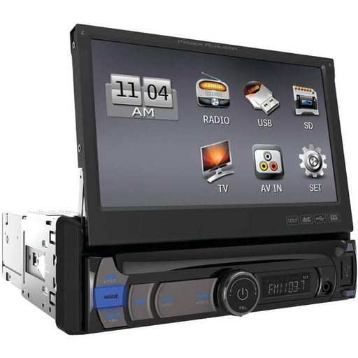 POWER ACOUSTIK PDR_780B 7" Single-DIN In-Dash Multimedia Receiver with Detachable Face (With Bluetooth(R))