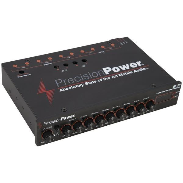 Precision Power E.7 Half-din 7-band Parametric Equalizer With Led Display