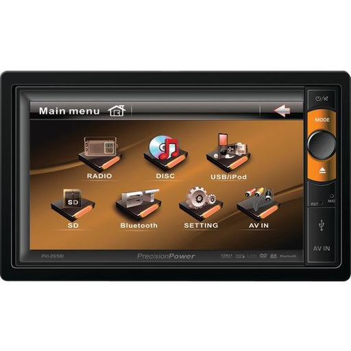 Precision Power Pvi.265bi 6.5" Double-din In-dash Motorized Lcd Touchscreen Dvd Multimedia Receive