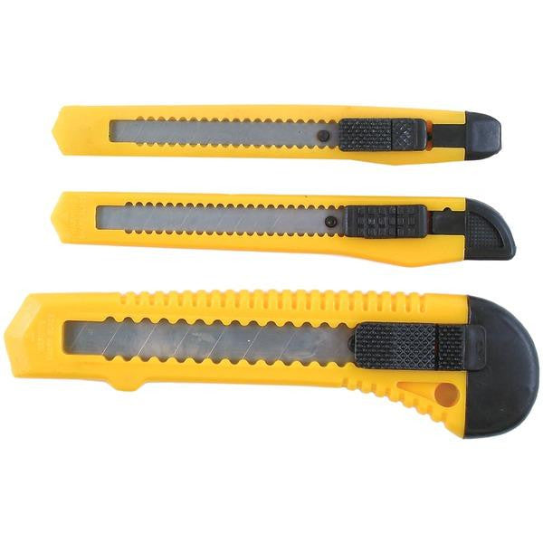 Shoptek 20570-50073 3-piece Break-off Utility Knife Set