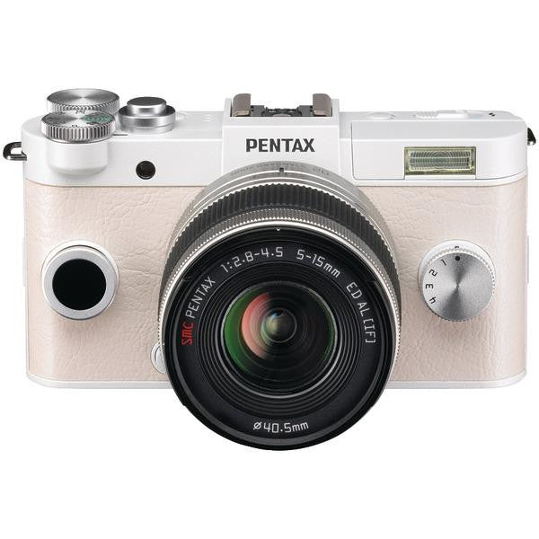 PENTAX 06189 12.4 Megapixel Q-S1 Digital Camera (02 Zoom; Pure White)