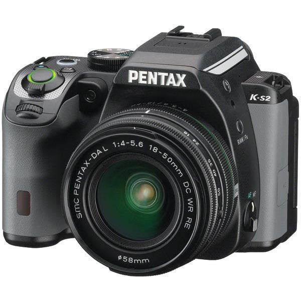 PENTAX 13963 20.0 Megapixel K-S2 Digital SLR Camera (18-50WR; Black with Racing Stripe)