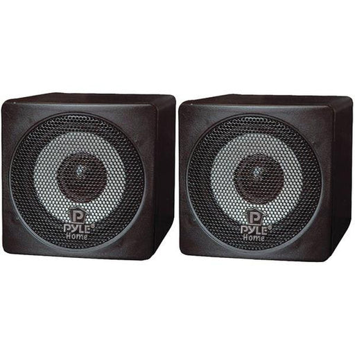 Pyle Home Pcb3bk 3", 100-watt Mini-cube Bookshelf Speakers (black)