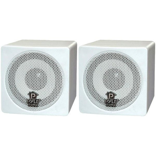 Pyle Home Pcb3wt 3", 100-watt Mini-cube Bookshelf Speakers (white)