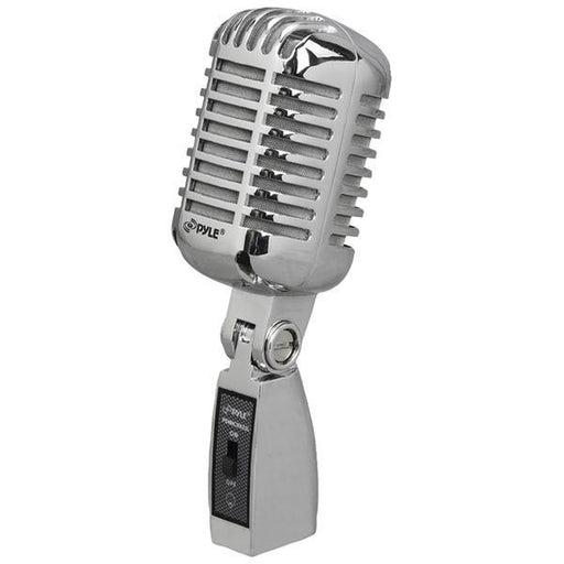 Pyle Pdmicr42sl Classic Retro Vintage Style Dynamic Vocal Microphone (silver)