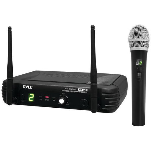 Pyle Pro Pdwm1902 Premier Series Professional Uhf Wireless Handheld Microphone System With Selecta