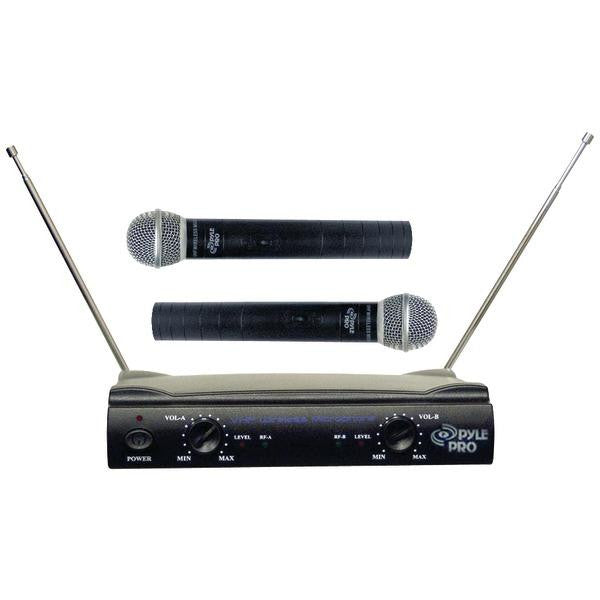 Pyle Pro Pdwm2500 Dual Vhf Wireless Microphone System