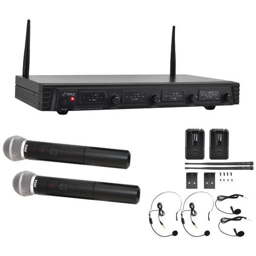 PYLE PRO PDWM4310 Premier Rack Mount Series 4-Channel VHF Wireless Microphone System