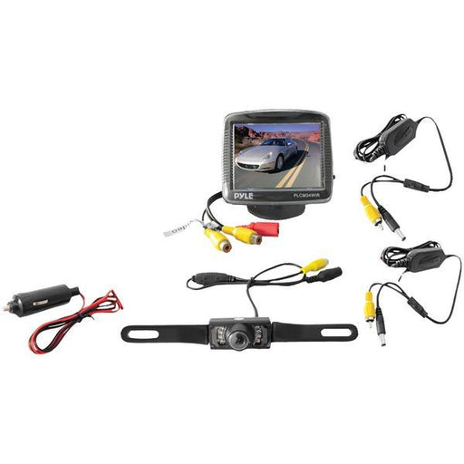 Pyle Plcm34wir 3.5" Wireless Rearview Camera & Monitor System With Night Vision