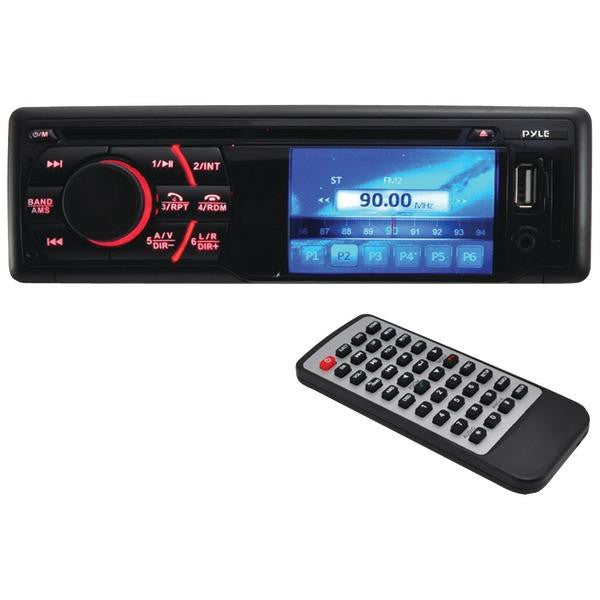 Pyle Pld34mub 3" Single-din In-dash Tft-lcd Dvd Receiver With Usb-sd(tm) Card Inputs & Bluetooth(r