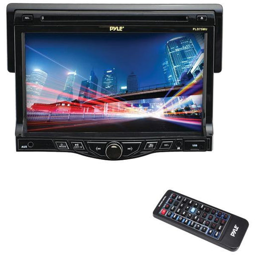 PYLE PLD75MU 7" Single-DIN In-Dash TFT-LCD Touchscreen Digital Video-CD Receiver with USB Flash & SD(TM) Card Inputs