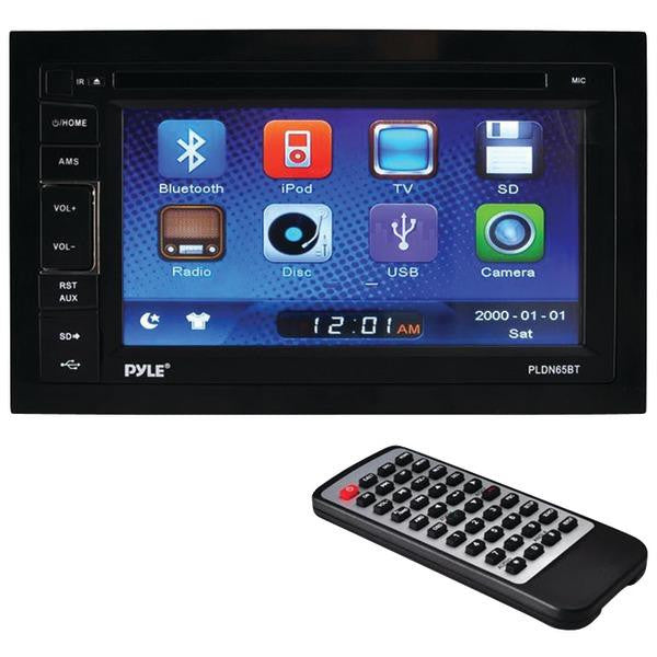 PYLE PLDN65BT 6.5" Double-DIN In-Dash TFT-LCD Touchscreen DVD Receiver with Bluetooth(R), USB Flash & SD(TM) Card Inputs