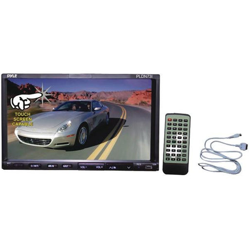 Pyle Pldn73i 7" Double-din In-dash Tft Touchscreen Dvd Receiver With Ipod(r) Connector