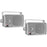 PYLE PLMR24S 3.5", 200-Watt, 3-Way Weatherproof Hydra Series Mini-Box Speaker System (Silver)