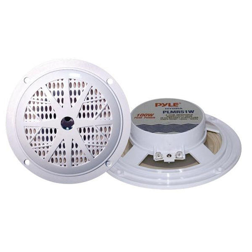 Pyle Plmr51w Dual-cone Waterproof Stereo Speakers (5.25")