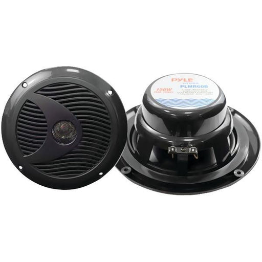 Pyle Plmr60b 6.5" Dual Cone Marine Speakers (black)