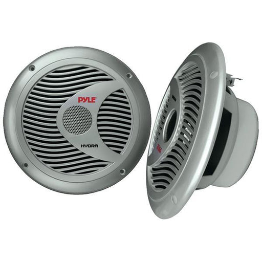 PYLE PLMR60S Hydra Series 6.5" Dual-Cone Marine Speakers (Silver)