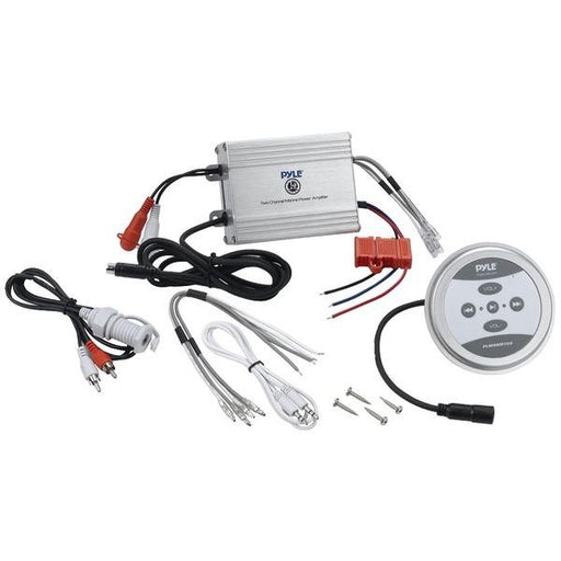 PYLE PLMRMBT5S Hydra Series 2-Channel 600-Watt Bluetooth(R) Water-Resistant Class AB Marine Amp