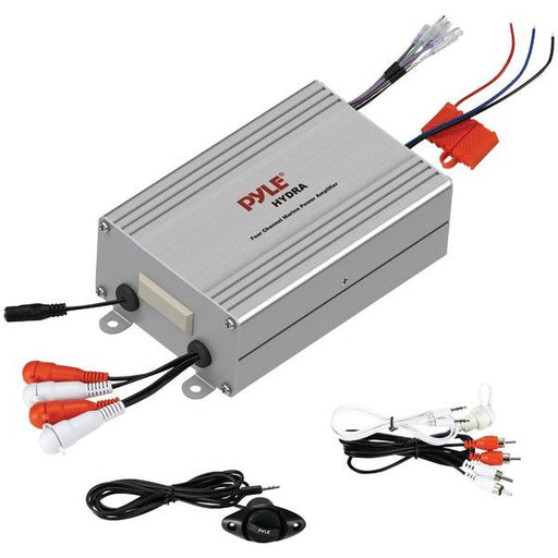 Pyle Plmrmp4a Hydra Series Waterproof Mp3-ipod(r) Marine Power Amp (4 Channels, 1,200w Max, 150w R