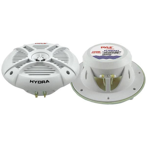 Pyle Plmrx67 2-way Marine Speakers (6.5"; 250 Watts)