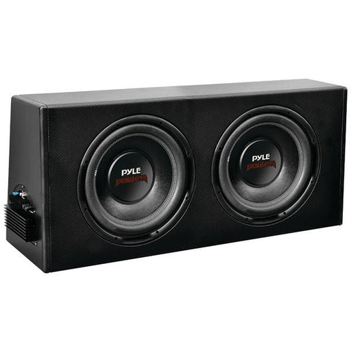 Pyle Plpr210a Dual Slim-design Powered Enclosure System (10", 1.5'''' Voice Coil)