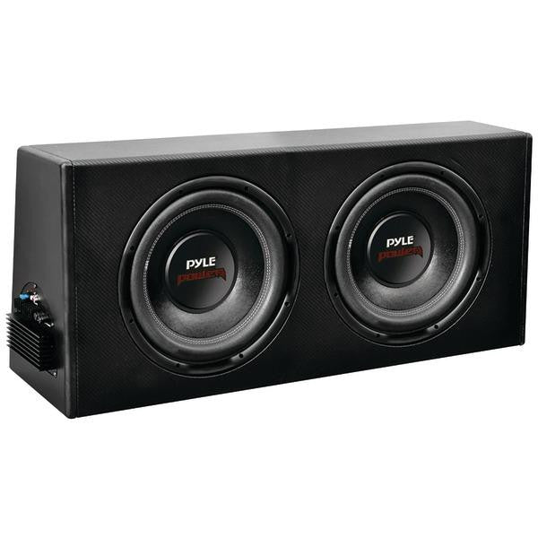 Pyle Plpr212a Dual Slim-design Powered Enclosure System (12'''', 2'''' Voice Coil)