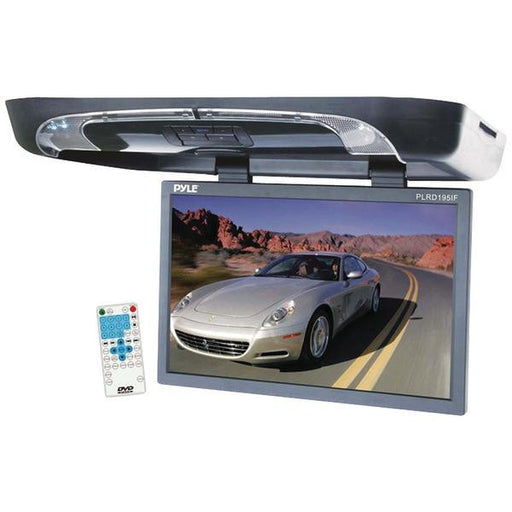 Pyle Plrd195if 19" Ceiling-mount Lcd Monitor With Dvd Player & Wireless Fm Modulator-ir Transmitte