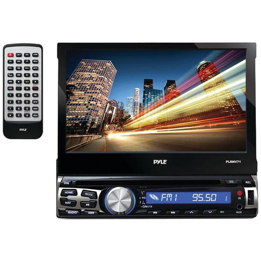 Pyle Plrnv71 7" Single-din In-dash Navigation Mechless Tft-lcd Motorized Touchscreen Receiver With