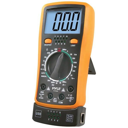 Pyle Pltm40 Digital Lcd Multimeter, Ac, Dc, Volt, Current, Resistance, Transistor & Range