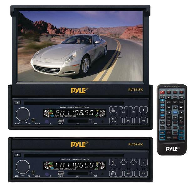 Pyle Plts73fx 7" Single-din In-dash Tft Motorized Touchscreen Dvd Receiver