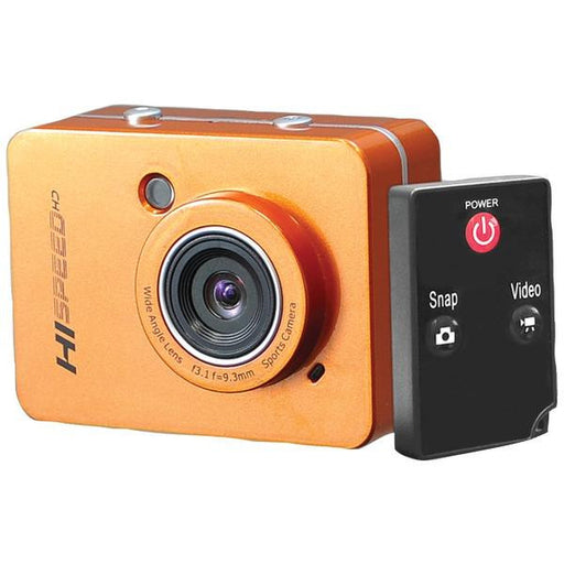 Pyle-sport Pschd60or 12.0 Megapixel 1080p Action Camera With 2.4'''' Touchscreen (orange)