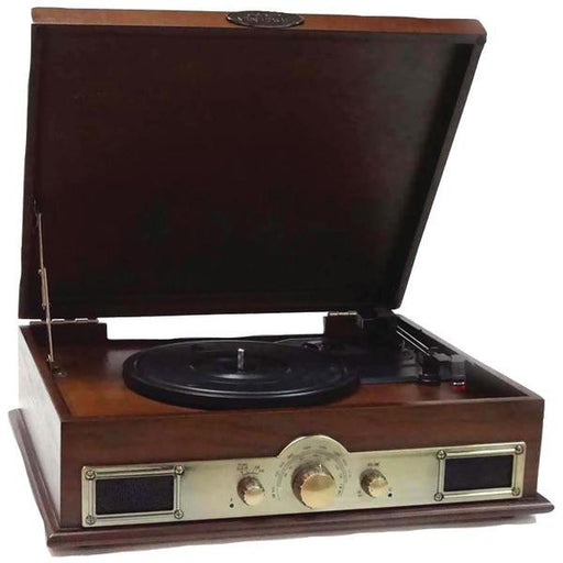 Pyle Ptt30wd Classic Style Turntable With Bluetooth(r) (maple Burst)