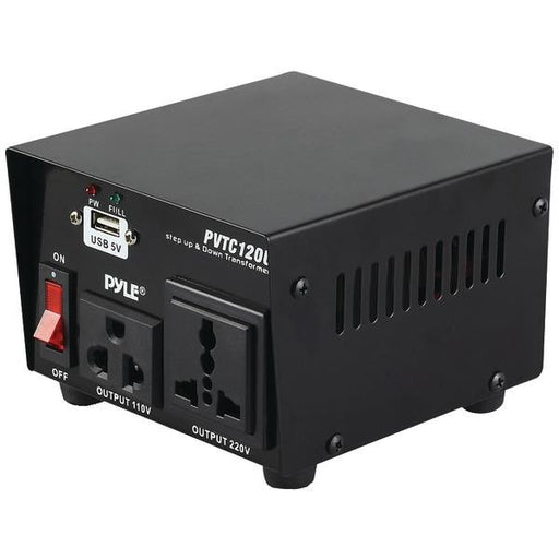 Pyle Pvtc120u Step Up & Down Voltage Converter Transformer With Usb Charging Port (100 Watt)