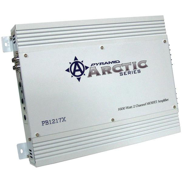 Pyramid Pb1217x Arctic Series 2-channel Mosfet Amp (1,600w Max, 75w X 2 @ 4_)