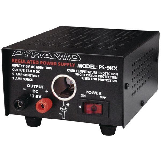 Pyramid Ps9kx Power Supply (115v Ac, 60hz, 70w Input; 5a Constant-7a Surge; Dim: 3"h X 7.48"w X 4.