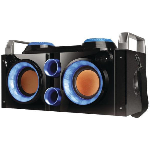 QFX PBX-505200BT BLUE Rechargeable Bluetooth(R) Party PA Boombox (Blue)