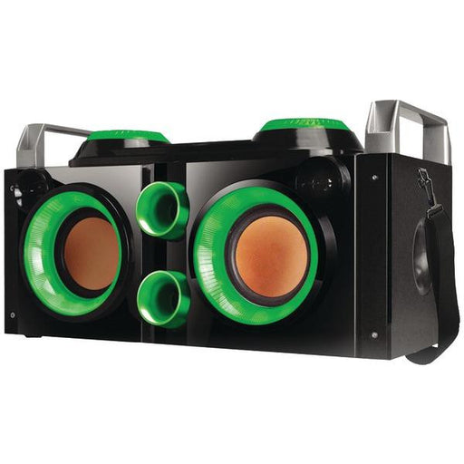 QFX PBX-505200BT GREEN Rechargeable Bluetooth(R) Party PA Boombox (Green)