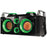QFX PBX-505200BT GREEN Rechargeable Bluetooth(R) Party PA Boombox (Green)