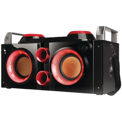 QFX PBX-505200BT RED Rechargeable Bluetooth(R) Party PA Boombox (Red)