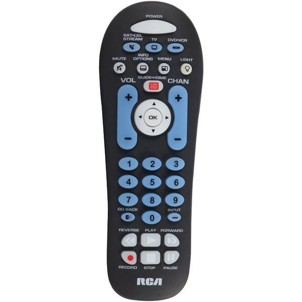 Rca Rcr313br 6-device Big Button Universal Remote With Streaming & Dual Navigation (black)