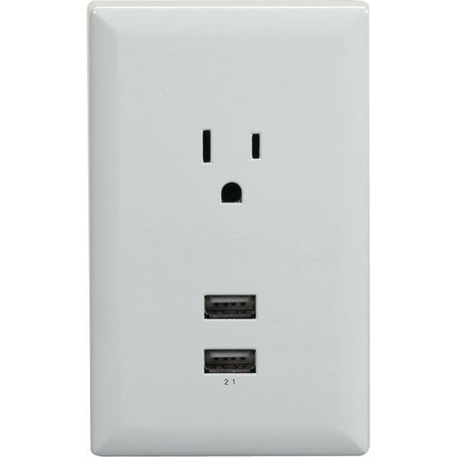 Rca Wp2uwr Wall Plate With 2 Usb Outlets (white)