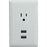 Rca Wp2uwr Wall Plate With 2 Usb Outlets (white)