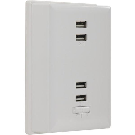 Rca Wp4uwr Wall Plate Charger With 4 Usb Ports