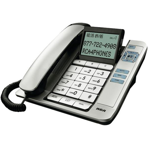 Rca 1113-1bsga Corded Desktop Phone With Caller Id (silver)