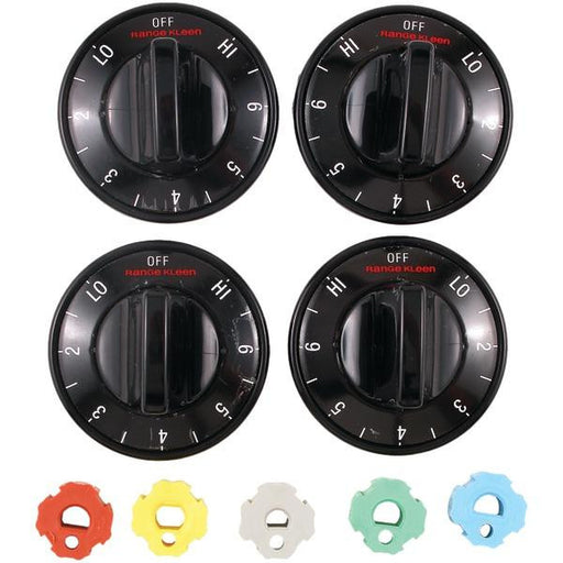 Range Kleen 8114 Electric Range Knobs, 4 Pk (black)