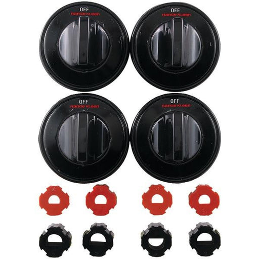 Range Kleen 8214 Gas Range Knobs, 4 Pk (black)