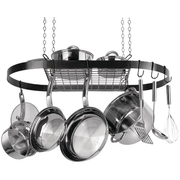 Range Kleen Cw6000r Oval Hanging Pot Rack (black Enamel)