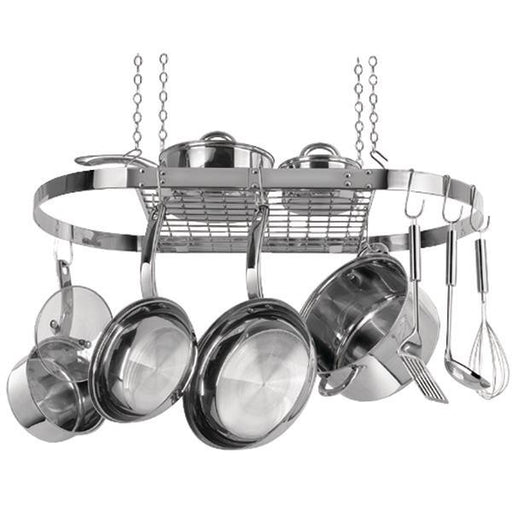 Range Kleen Cw6001r Oval Hanging Pot Rack (stainless Steel)