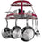 Range Kleen Cw6003r Double-shelf Wall-mount Pot Rack (red Enamel)